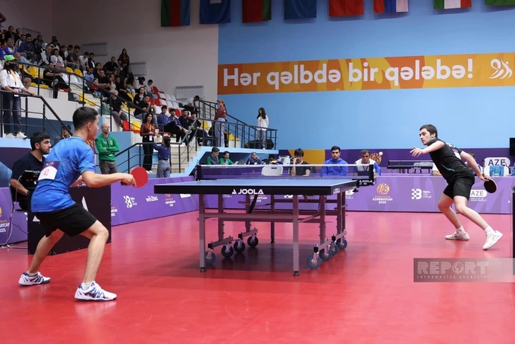 Doble éxito: la selección masculina de tenis de mesa de Azerbaiyán también llega a la final de los Juegos de la CEI