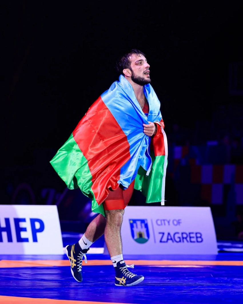 Azerbaiyán logra oro y dos bronces en grecorromana en el Mundial de Zagreb