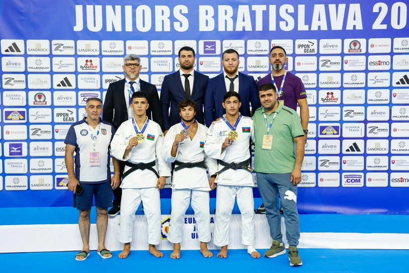 La selección juvenil de Azerbaiyán de judo conquista el oro en el Europeo