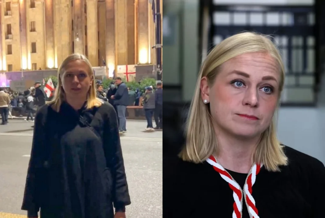 La presidenta de la OSCE multada en Georgia