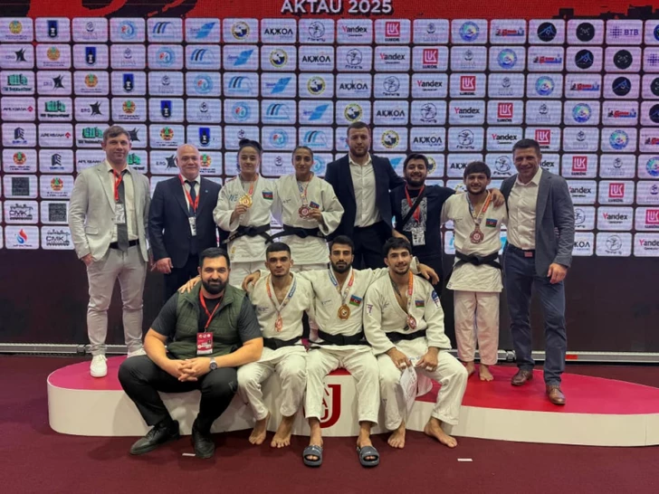 Deportistas azerbaiyanos ganan dos oros en el Campeonato Asiático Abierto de Judo en Kazajistán